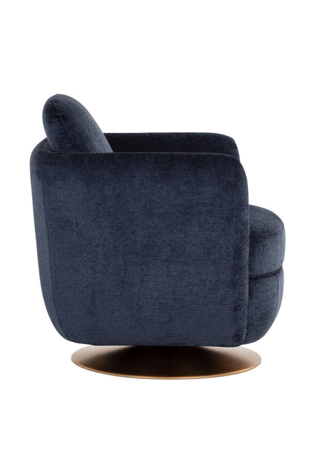 Gold Base Swivel Lounge Chair by Splendido Gilley Accent Chair, alternate view 4