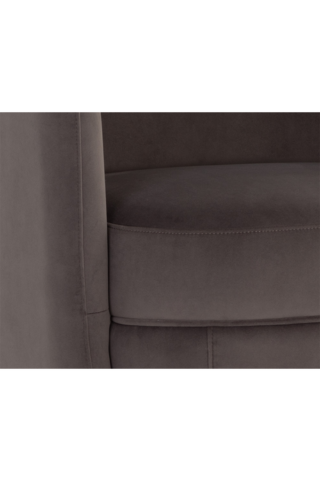 Gold Base Swivel Lounge Chair by Splendido Gilley Accent Chair, alternate view 16