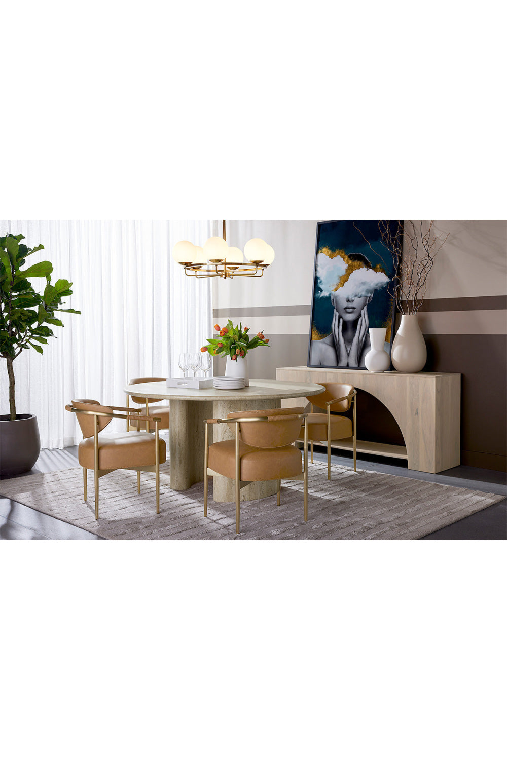 Hand-Tufted Taupe Area Rug by Splendido Tazma, alternate view 7