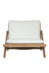Teak Framed Indoor/Outdoor Lounge Chair by Splendido Bari Accent Chair, alternate view 3