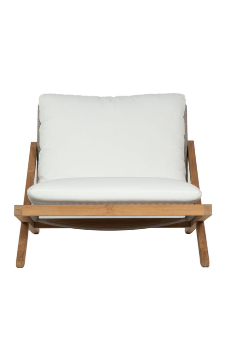 Teak Framed Indoor/Outdoor Lounge Chair by Splendido Bari Accent Chair, alternate view 3