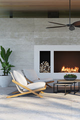 Teak Framed Indoor/Outdoor Lounge Chair by Splendido Bari Accent Chair, alternate view 2