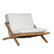 Teak Framed Indoor/Outdoor Lounge Chair by Splendido Bari Accent Chair