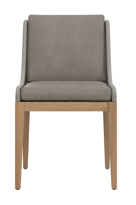 Contemporary Indoor/Outdoor Teak & Woven Dining Chair by Splendido Sorrento Outdoor Dining Chair, alternate view 12