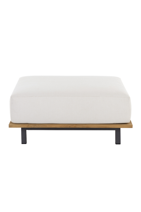 Wood Base Upholstered Ottoman by Splendido Geneve, alternate view 3