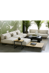 Slatted Teak Indoor/Outdoor Coffee Table by Splendido Geneve, alternate view 6