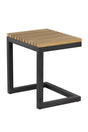 C-Shaped Teak Indoor/Outdoor End Table by Splendido Geneve Side Table