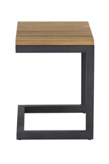 C-Shaped Teak Indoor/Outdoor End Table by Splendido Geneve Side Table, alternate view 4