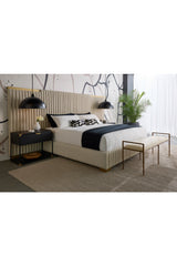 Gold Framed White Bench by Splendido Esai, alternate view 6