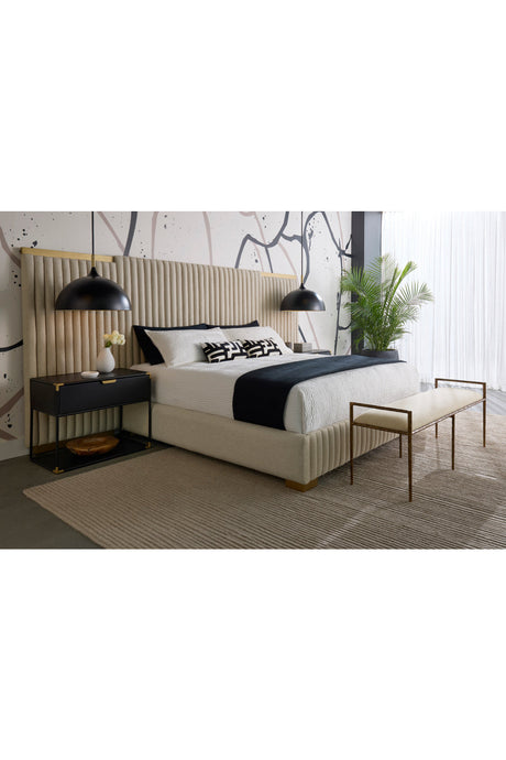 Gold Framed White Bench by Splendido Esai, alternate view 6