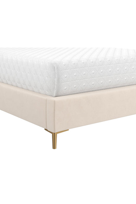 Cream Tufted Bed by Splendido Harris, alternate view 3