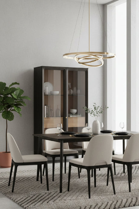 Brown Acacia 2-Door Display Cabinet by Splendido Cecilia, alternate view 2