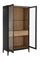 Brown Acacia 2-Door Display Cabinet by Splendido Cecilia, alternate view 5