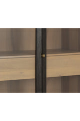 Brown Acacia 2-Door Display Cabinet by Splendido Cecilia, alternate view 6