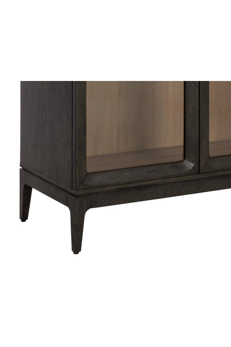 Brown Acacia 2-Door Display Cabinet by Splendido Cecilia, alternate view 7