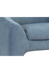 Mid-Century Blue Lounge Chair by Splendido Sterling Accent Chair, alternate view 7