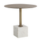 Antique Brass Marble Bistro Table by Splendido Kata Dining Table