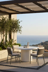 White Concrete Indoor/Outdoor Dining Table by Splendido Nicolette, alternate view 8