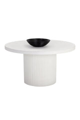White Concrete Indoor/Outdoor Dining Table by Splendido Nicolette, alternate view 9