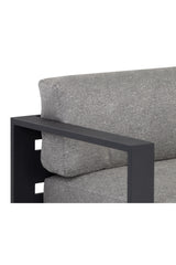Gray Padded Outdoor Sofa by Splendido Tavira, alternate view 5