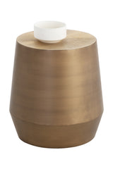 Etched Aluminum End Table by Splendido Creed Side Table, alternate view 3