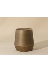 Etched Aluminum End Table by Splendido Creed Side Table, alternate view 5