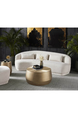 Etched Aluminum Coffee Table by Splendido Creed, alternate view 6