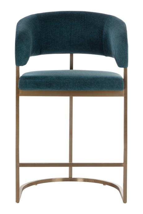 Blue Cantilevered Counter Stool by Splendido Marris