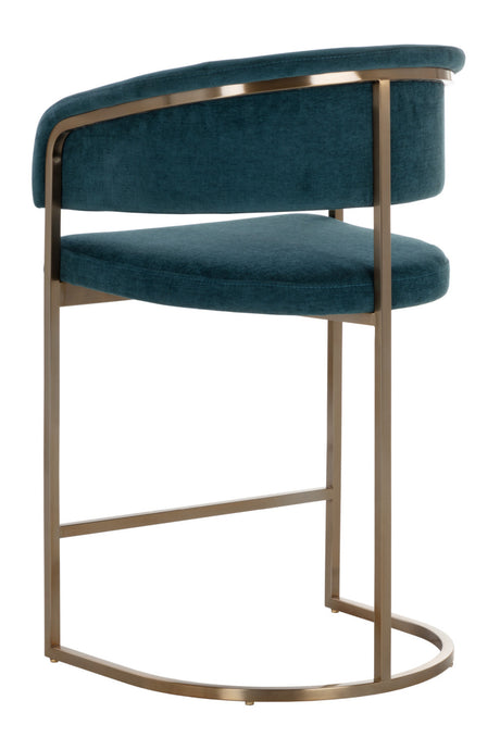 Blue Cantilevered Counter Stool by Splendido Marris, alternate view 5
