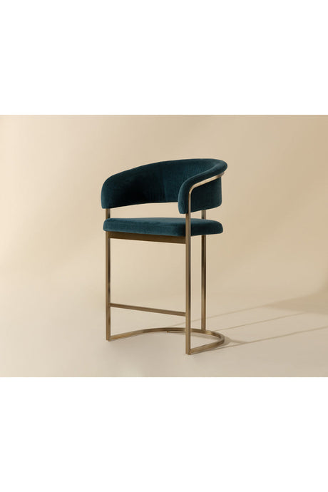 Blue Cantilevered Counter Stool by Splendido Marris, alternate view 10