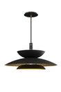 Black Tiered Pendant Light by Splendido Timea Chandelier