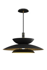 Black Tiered Pendant Light by Splendido Timea Chandelier, alternate view 3