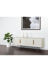 4-Door Cream Modern Sideboard by Splendido Danbury, alternate view 10