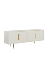 4-Door Cream Modern Sideboard by Splendido Danbury, alternate view 3