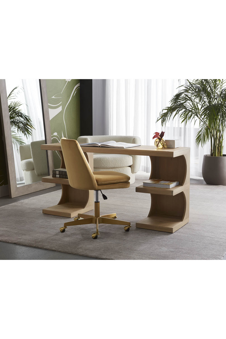 Matte Gold Base Office Chair by Splendido Berget Accent Chair, alternate view 23