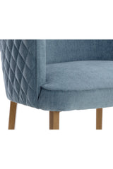 Diamond-Stitched Blue Counter Stool by Splendido Cornella, alternate view 5