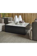 Square White Marble Coffee Table by Splendido Selah, alternate view 9