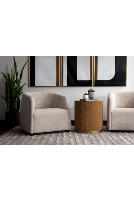 Curved Back Lounge Chair by Splendido Serenade Accent Chair, alternate view 14