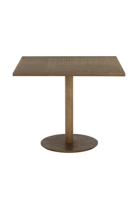 Antique Brass Square Bistro Table by Splendido Corina Dining Table