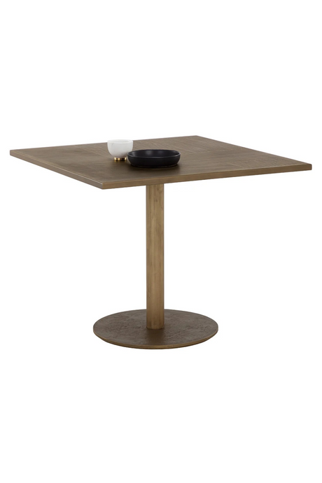 Antique Brass Square Bistro Table by Splendido Corina Dining Table, alternate view 4
