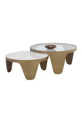 Gold Framed Nesting Coffee Tables (2) by Splendido Mysaria, alternate view 4