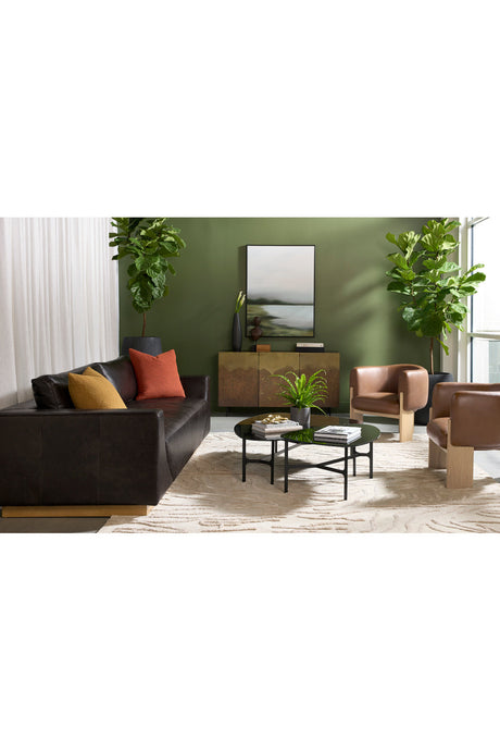 Ombre Antique Brass 3-Door Sideboard by Splendido Auburn, alternate view 9