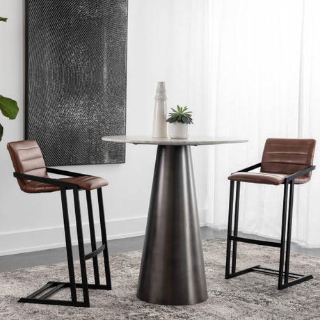Horizontal Channel-Tufted Bar Stools (2) by Splendido Webber Barstool, alternate view 2