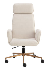 Curved Upholstered Office Chair by Splendido Kalev