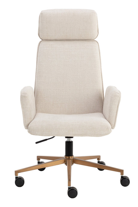 Curved Upholstered Office Chair by Splendido Kalev