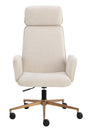 Curved Upholstered Office Chair by Splendido Kalev