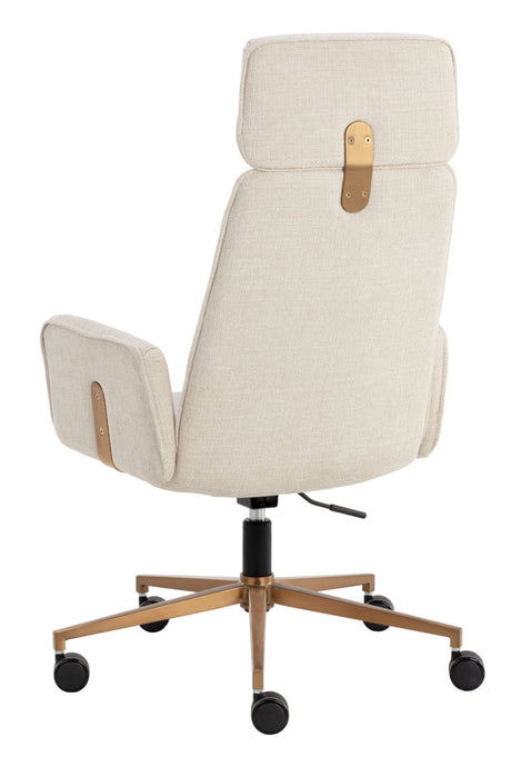 Curved Upholstered Office Chair by Splendido Kalev, alternate view 5