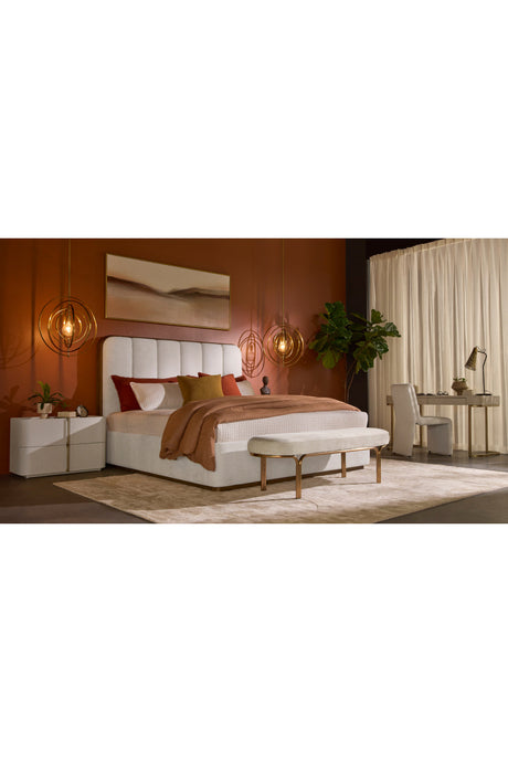 Leather-Look 2-Drawer Nightstand by Splendido Jamille, alternate view 41