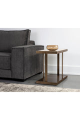 Gold Framed Marble Side Table by Splendido Kamali, alternate view 8
