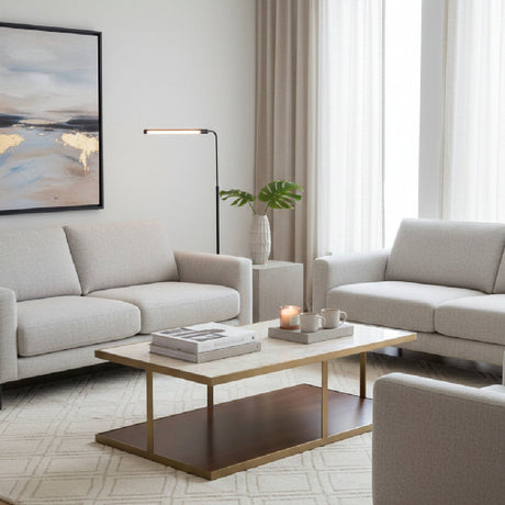 Beige Marble Rectangular Coffee Table by Splendido Kamali, alternate view 2